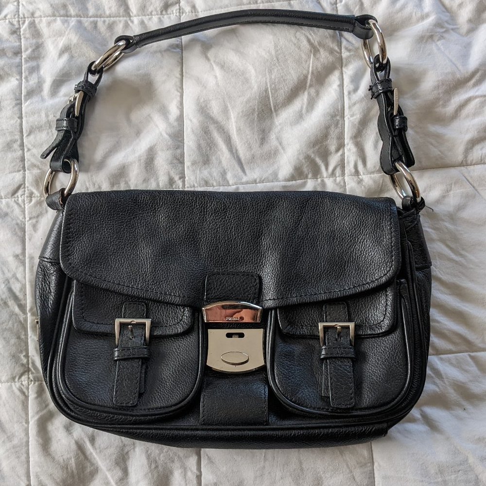 Prada Black Leather Purse